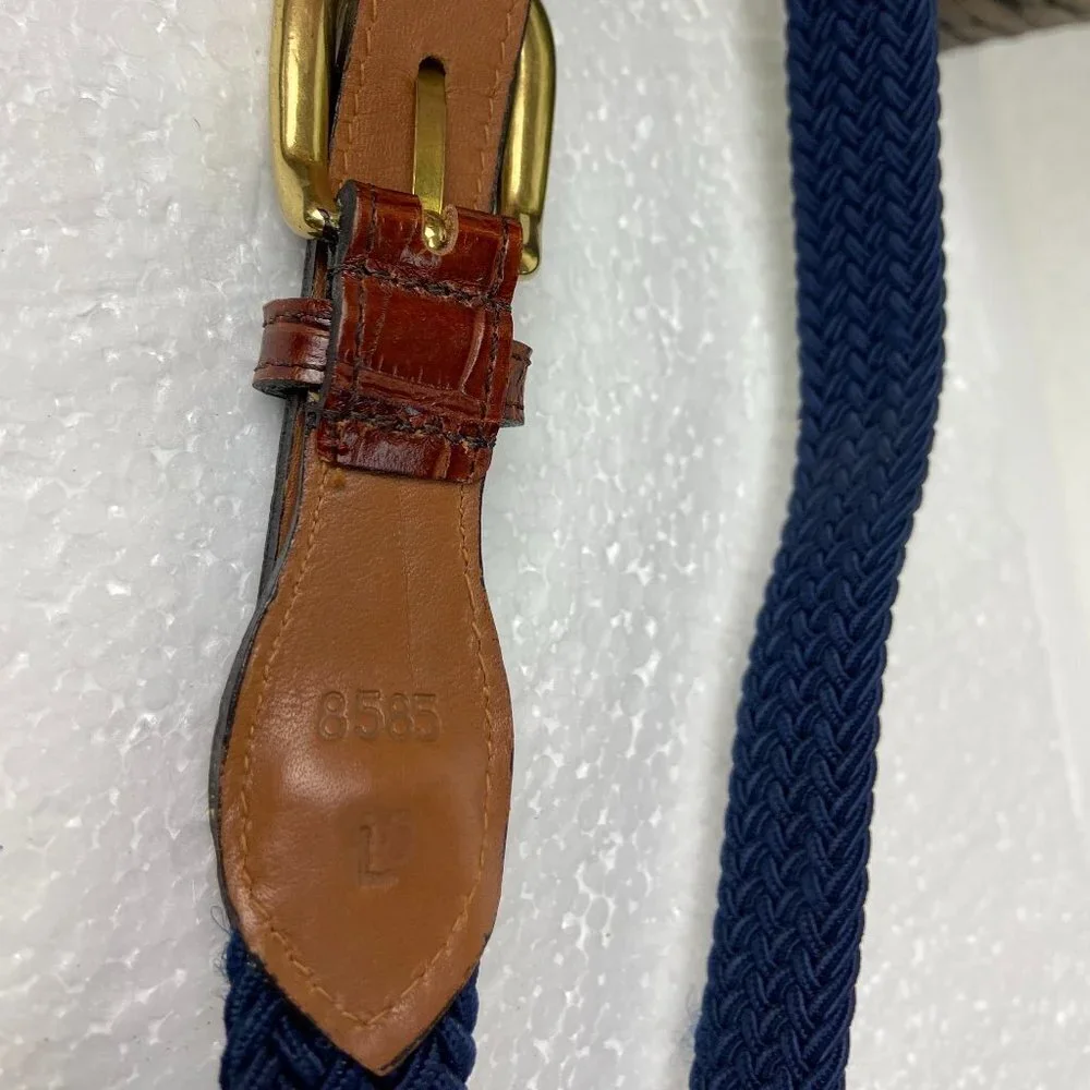 NWOT Web Belt Leather W/Stretch Poly Strar Sz L